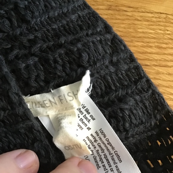 eileen Fisher 100% organic cotton popcorn scarf - Picture 3 of 3